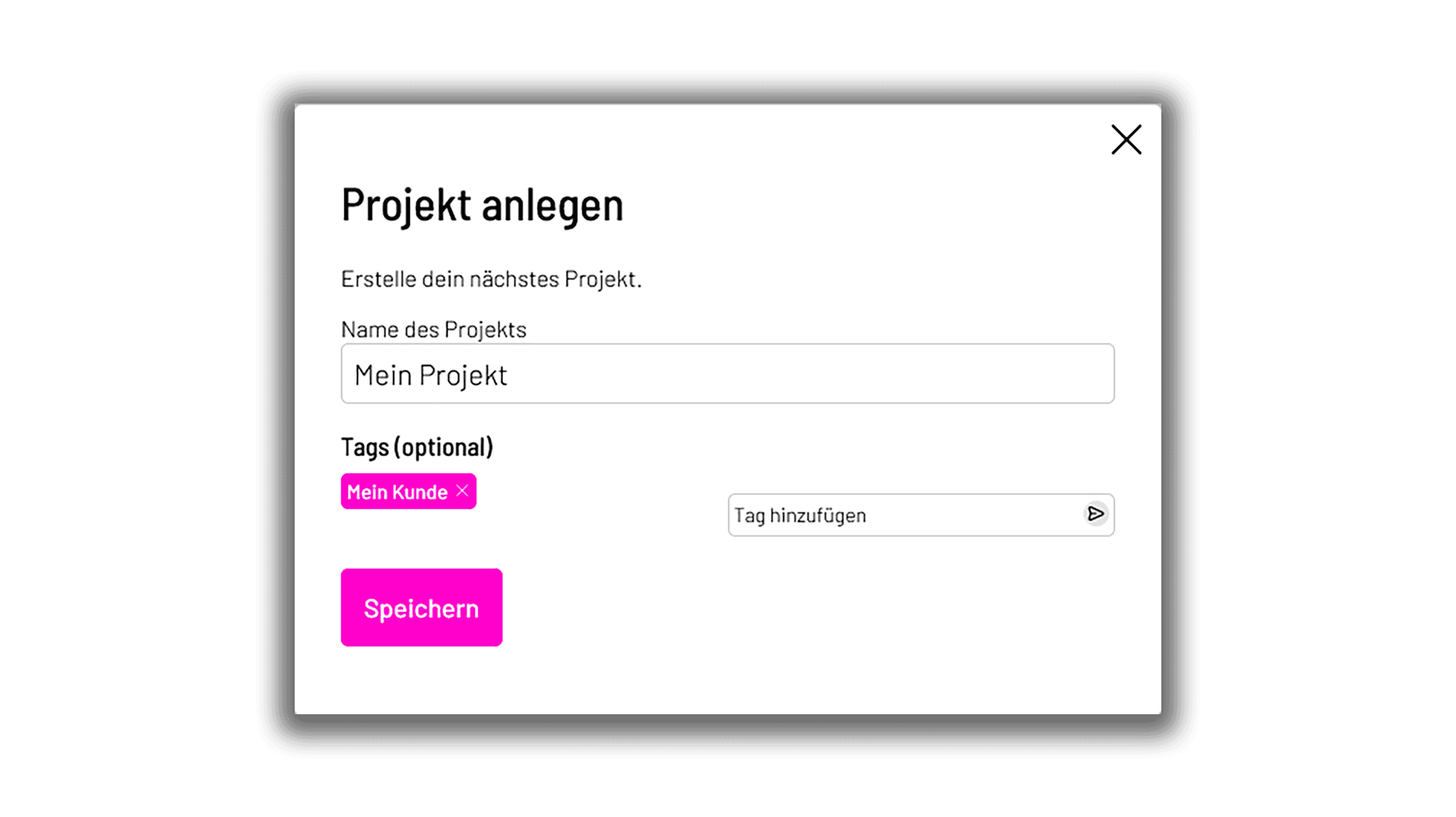 Projekt anlegen